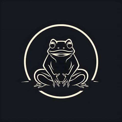 Vector image frog