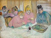 De dames in de eetzaal, Henri de Toulouse-Lautrec - 1893 van Het Archief thumbnail