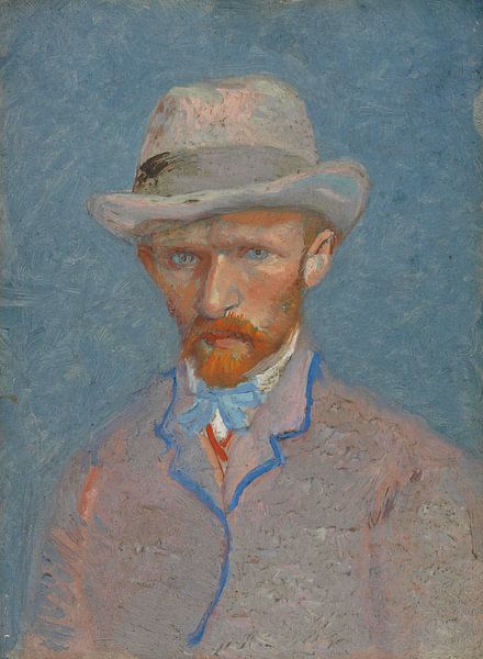 Selbstbildnis mit grauem Filzhut, Vincent van Gogh von Meisterhafte Meister