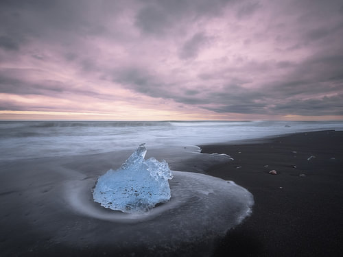 Wintry beach
