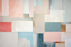 Hellgraue Flüsse | Moderne Kunst