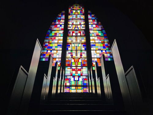 Glas in lood raam Oosterkerk Groningen