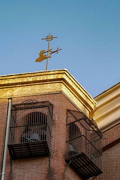 Madrid - Kerktoren en windvaan van Wout van den Berg