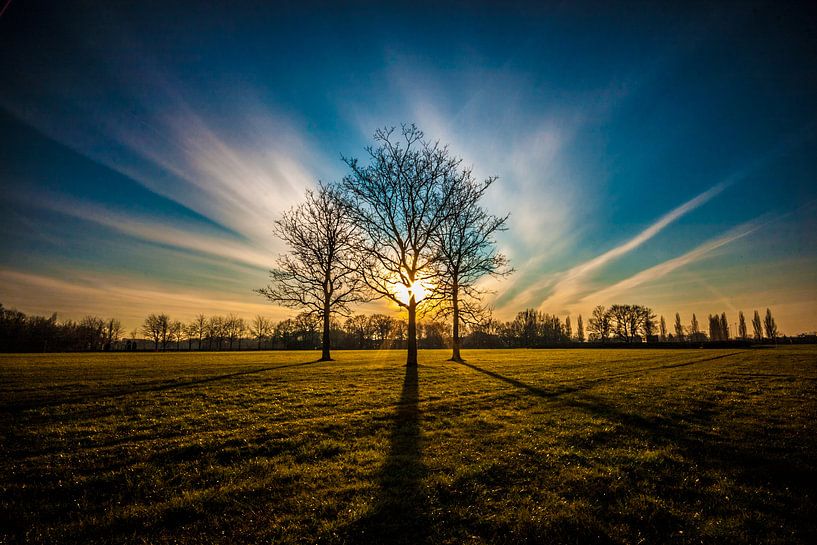 Sonnenuntergang Amersfoort von Brian Vijber