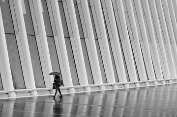 L'Oculus sous la pluie - New York