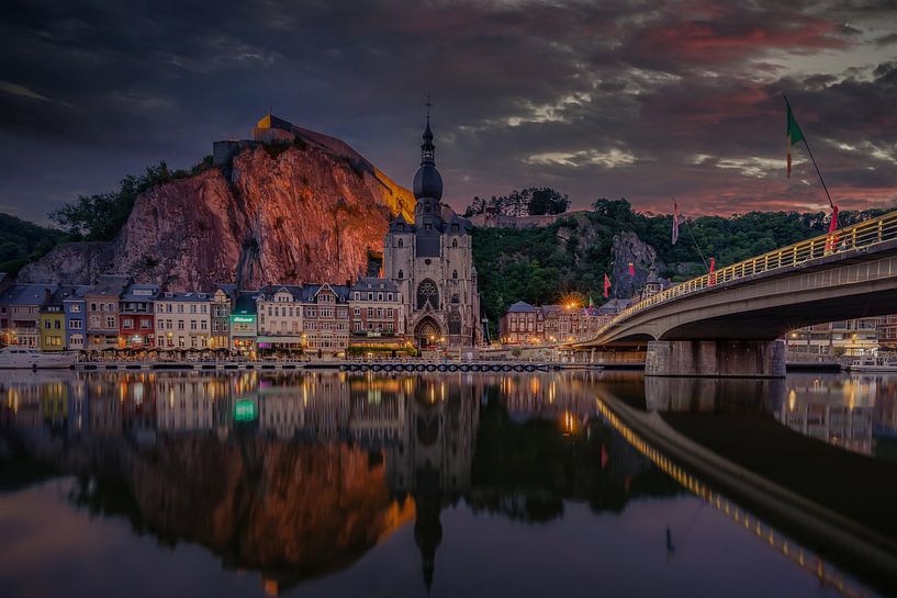 Dinant at sunset by Dennis Donders