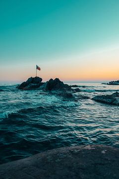 Sonnenuntergang an der italienischen Küste von Danny Brandsma