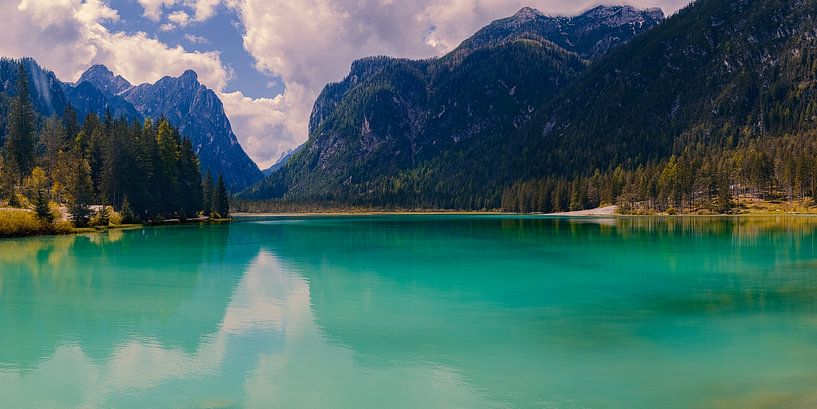 Panorama of Lake Dobbiaco by Henk Meijer Photography