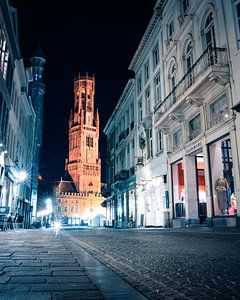 Brugge by Night - België van Thijs van Beusekom