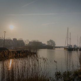 When the sun rises at the Gouwzee by Mart Houtman