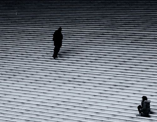 Treppe Grande Arche in La Défense