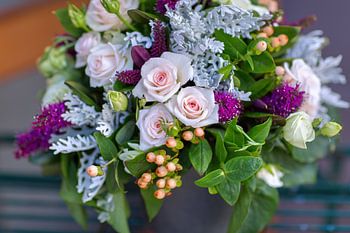Bouquet of pink roses