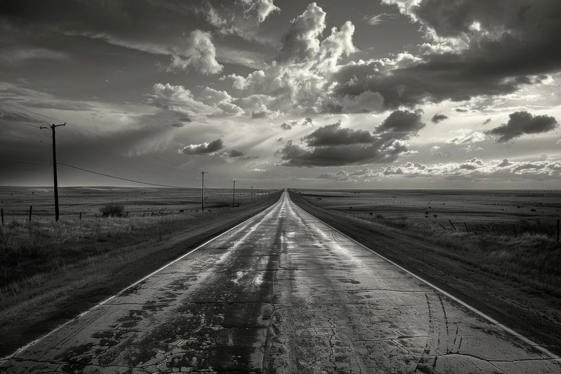 Endless expanse - road by Poster Art Shop