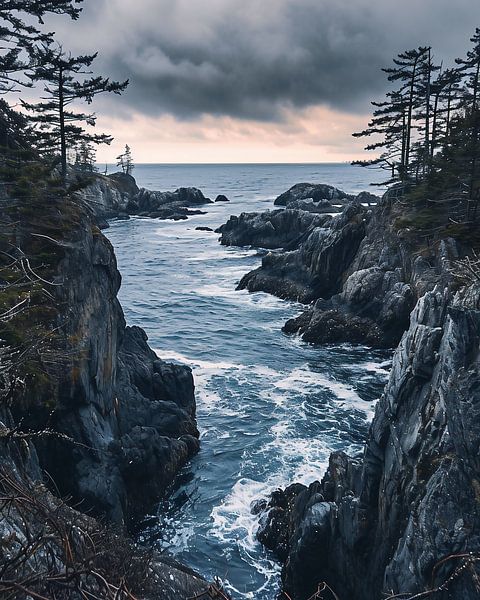 Küste am Pazifik von fernlichtsicht