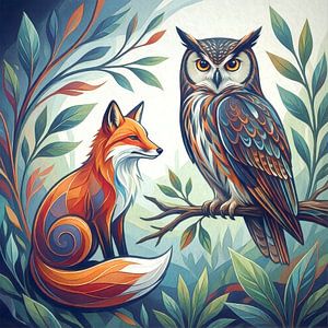 Le renard et la chouette