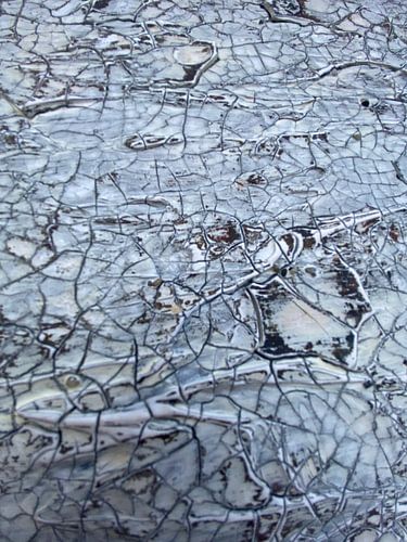 Gebarsten witte textuur