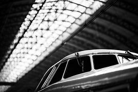 Antique train at Amsterdam Central Station by Bart Rondeel