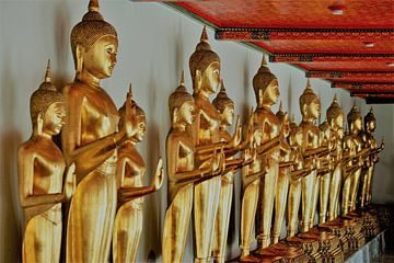 Boeddha beelden in Bangkok, Thailand van Gert-Jan Siesling