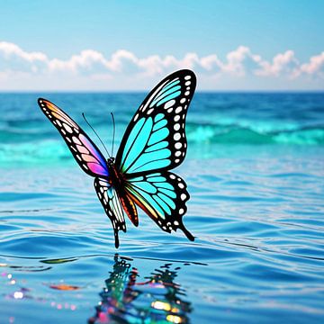 Deze prachtig vlinder maakt een hele vere tocht over zee