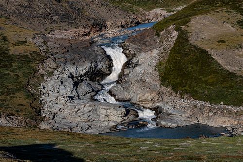 Waterfall on glacier