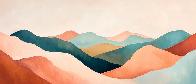 Berglandschaft Farbenpracht von Poster Art Shop