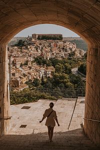 Blick über die Altstadt von Ragusa, Sizilien Italien
