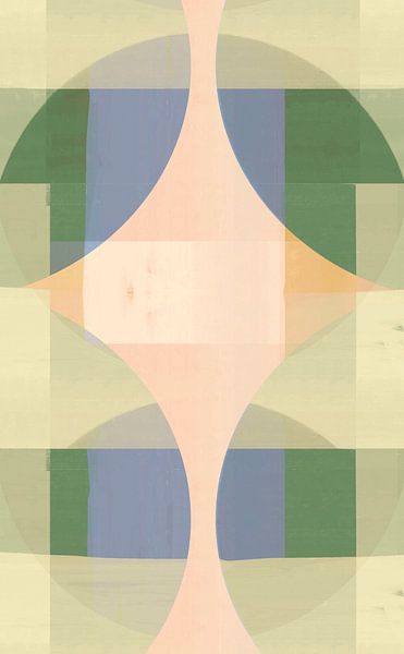 Scandinavian Spring Abstract by Mad Dog Art