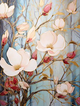 Magnolia Kunst van I ❤ Bloemen