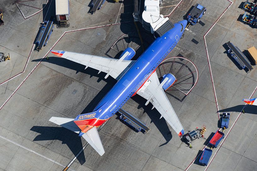 Southwest Airlines steht kurz vor dem Abflug von HB Photography