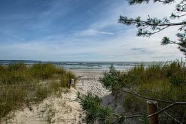 Accès à la plage de Prora, île de Rügen