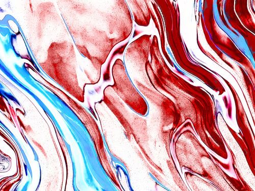 Abstrakt in rot weiß blau