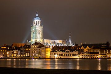 Deventer at night by Bert van Wijk