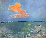 Piet Mondrian. Landscape with orange cloud by 1000 Schilderijen thumbnail