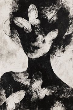 Butterfly Portrait Silhouette I