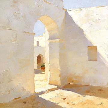 Witte stilte - Mediterrane sfeer van Mellow Art