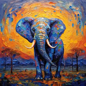 Elefant Afrika Poster Druck