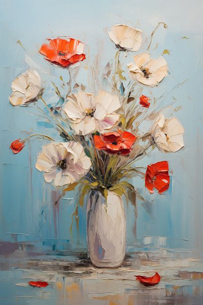 Bloemen abstract van Bert Nijholt