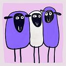 Trio of Purple Laughs van Modern Collection thumbnail