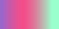 Retro jaren 70 neonkunst. Abstract kleurverloop in lila, roze, turkoois van Dina Dankers thumbnail