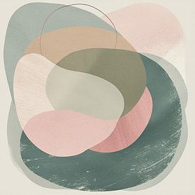 an organic line drawing in soft colours. by Studio Jet