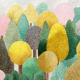 Trees Colour by Flower Studio