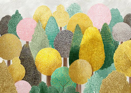 Bäume Farbe von Blumen Studio