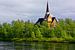 Church in Swedish Lapland van Gisela Scheffbuch