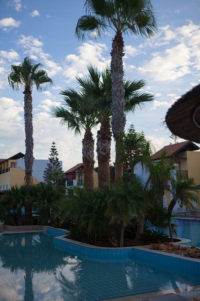 swimming pool in a resort on Cyprus by Helga Golubew