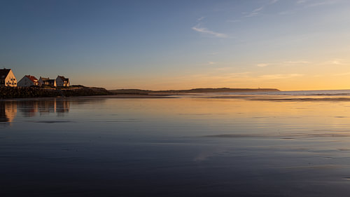 Evening light at low tide in Wissant