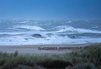 Ruige zee aan de Nederlandse kust