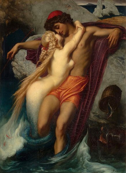 The Fisherman and the Syren, Frederic Leighton by Masterful Masters