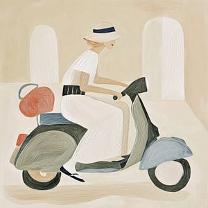 Sur le scooter