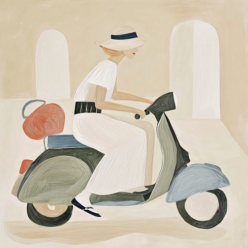 Auf dem Motorroller von Bert Nijholt