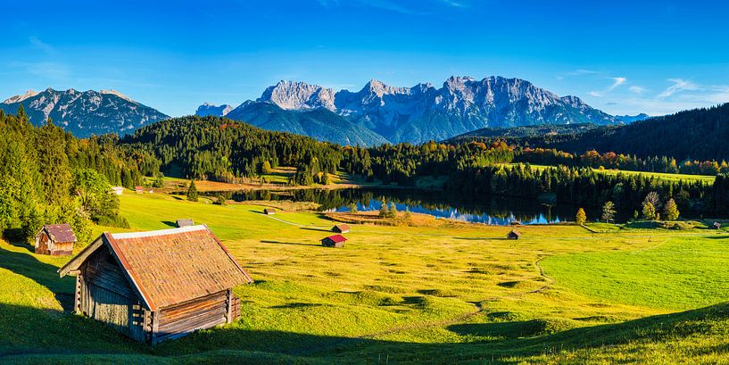 Geroldsee and Karwendel Mountains by Walter G. Allgöwer